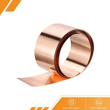 Copper Sheet Roll - 3500mm x 150mm x 0.1mm Pure Strip Flashing Metal Foil Plate