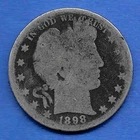 1898 BARBER HALF DOLLAR, OVER 100 YEARS OLD!!!