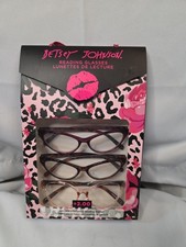 Betsey Johnson Reading Glasses ~3 Pack Reader...
