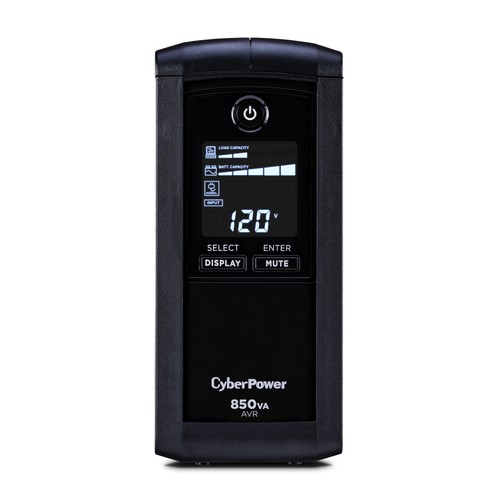 CyberPower CP850AVRLCD-R 850 VA 510 Watts 9 Outlets UPS - Certified Refurbished