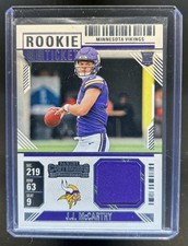 2024 Panini Contenders JJ McCarthy Rookie Ticket Jersey RC #RTS-JMY Vikings