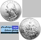 1961 US Philadelphia Mint Silver Washington Quarter🪙JFK's Cold War Era🪙