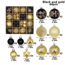 44X Large Christmas Decor Baubles Xmas Tree Balls Pendent Party Wedding Ornament