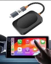 Wireless CarPlay Adapter, Apple And Android Auto, Type-C & USB, 2-in-1