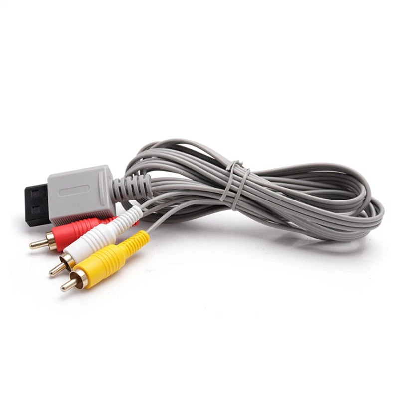 AV Audio Video Composite Cable For Nintendo Wii Game Consoles Gaming Accessories - Image 2 of 4