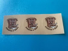 Chocolate Cereal Scratch N Sniff Small Sticker Strip Of 3 Stickers