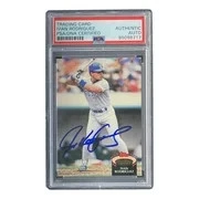 Ivan Rodriguez Signed 1992 Topps #415 Texas Rangers Rookie Card PSA/DNA - Image 3 of 4