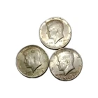 3x Kennedy Half Dollars 40% Silver Lot $1.50 Face Value Bullion