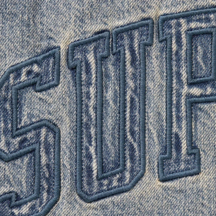 Supreme Shearling Lined Denim Work Shirt Washed Indigo | eBay