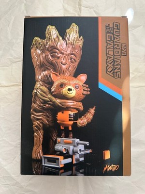 Mondo Marvel Guardians Galaxy Treehugger Rocket Racoon & Groot Vinyl Figure new