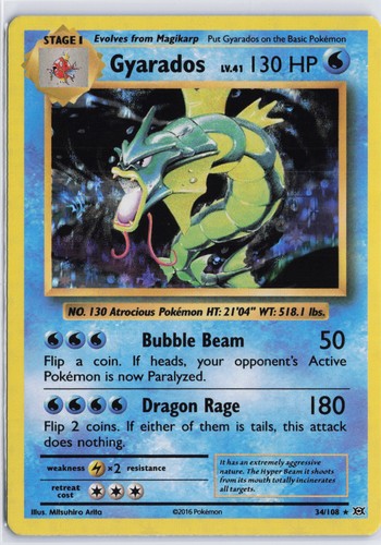 Gyarados (34/108) (XY Evolutions Prerelease) [XY: Black Star Promos]