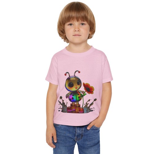 Heavy Cotton Toddler T-shirt LadyBug key to success Gift Kids Size: 2T-6T - Picture 20 of 21