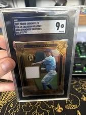 2023 Panini Chronicles Gold Standard Swatches Jackson Holliday /99 SGC 9