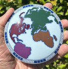 france TIFFANY & CO. GT GLOBAL ROUND TRINKET BOX limoges VIEW EARTH FROM SPACE — photo 1