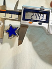 RARE Dian Malouf DLM Lapiz Lazuli 925 Silver/14K Gold PLTD 5 Point HEAVY 23Grams — photo 1