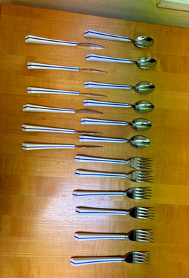 Vintage Air France Cutlery Set from the 1980s, 18 Pieces by Nathalie George