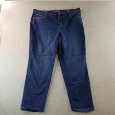 Gloria Vanderbilt Jeans Women's Sz 18W Amanda Dark Wash Normcore Cute Comfy