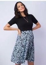 Seraphine Brand New Floral Detachable Top Maternity Nursing Dress Size 12 BNWT