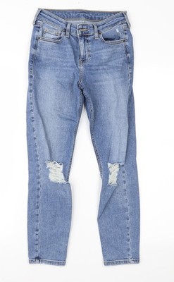 Cropped-Damenjeans UK Größe 26 in Topshop Regular Fit