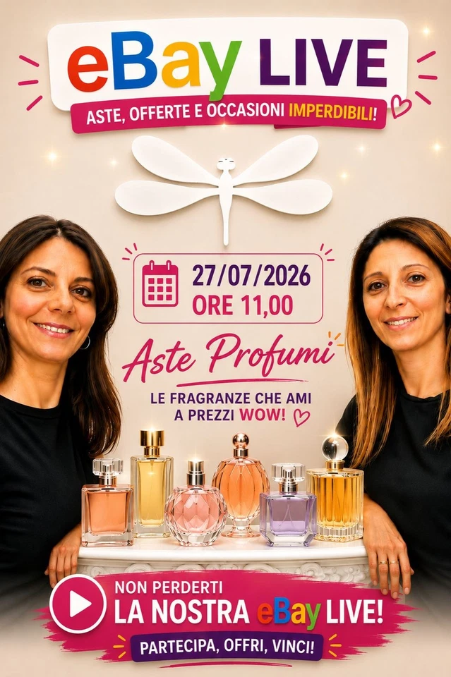 eBay LIVE Profumi – Il tuo preferito può essere tuo!
