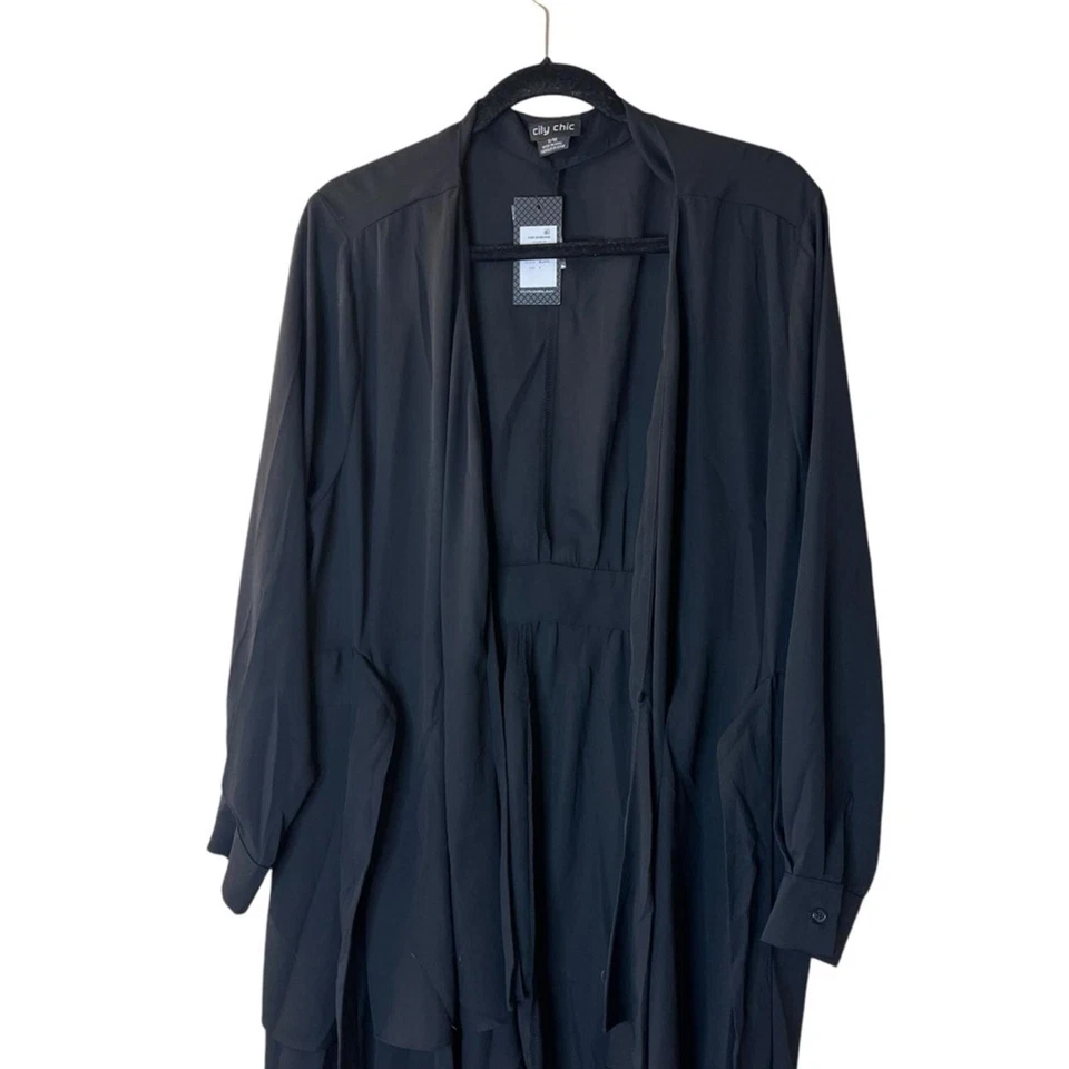 Chaqueta cárdigan City Chic en capas abiertas talla S/16 Foto 2 de 4