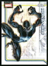 2026 Topps Chrome Marvel Comics #152 She-Venom Storm's Lightning Refractor