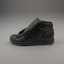 Adidas Superstar Men Size 6 Triple Black All Leather Classic OG Mid Women 7.5