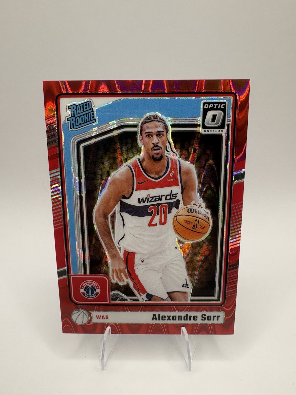 2024-25 Panini Optic Rated Rookie Alexandre Sarr #276 Red Seismic Prizm /149 RC