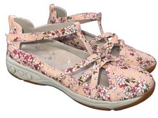 Therafit Danielle Pink Floral Comfort Arch Support Casual Mary Jane 39 / 8.5-9