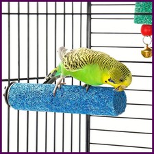 Bird Cage Perch Stand Grinding Claw Stick Parrot Chew Toy Random Color
