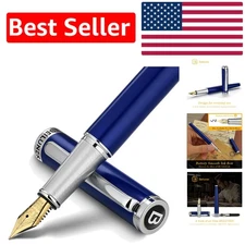 Elegant Modern Classic Fountain Pen - 24K Medium Nib & Gift Packaging Included