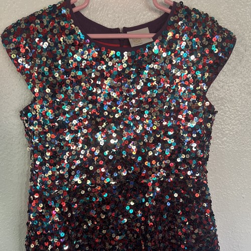 Mini Boden Inspired By Roald Dahl Girls sequin Dress A Line 9-10 Yrs - Picture 2 of 15