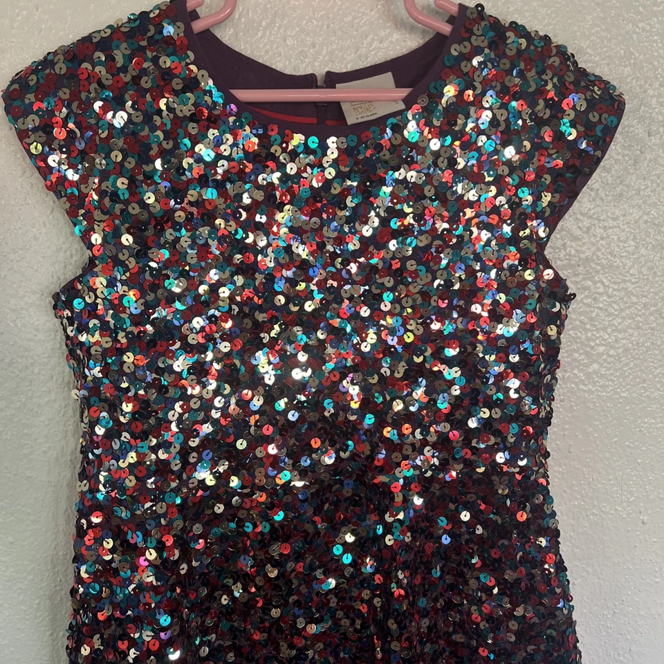 Mini Boden Inspired By Roald Dahl Girls sequin Dress A Line 9-10 Yrs - Image 2 of 4