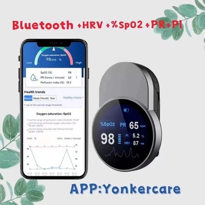 Bluetooth Wireless transmission Digital spo2 fingertip oximeters Finger Clip oxi