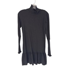 Sundays Andes Mini Sweater Dress Black Turtleneck Minimalist Feminine Medium