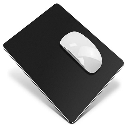 Vaydeer Metall Mauspad Doppelseitig 24x20 cm Schwarz Wasserd