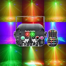 1024Pattern Laser Projector LED Stage Light RGB Disco DJ KTV Show Party Lighting