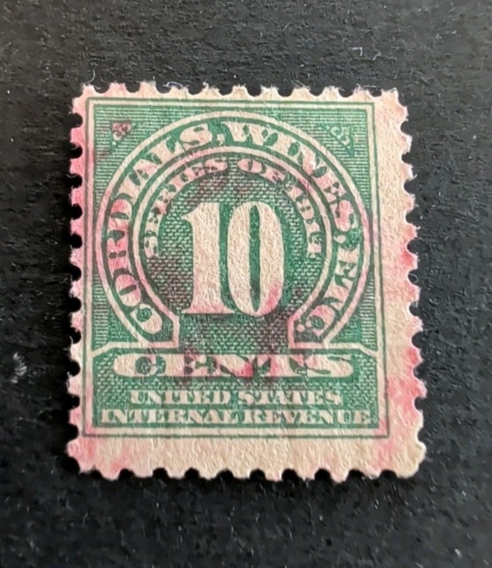 1914 Scott # RE26 - Wines - Revenue - Used No Gum - Lot JW1