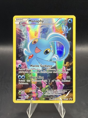 Pokemon TCG - Manaphy Full Art - XY113 Black Star Promo Mythical Collection