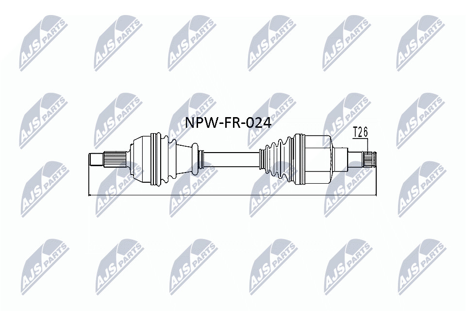 DRIVE SHAFT NPW-FR-024 FOR FORD FOCUS/Van/Turnier/Clipper EDDF/EDDD/EDDB 2.0L - Image 7