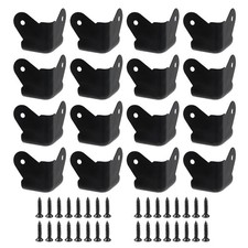 16 Pack Heavy Duty Iron Speaker Corner Guards,1.1 Inch Rounded Metal Protecto...