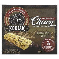 Chewy Granola Bars, Chocolate Chip, 5 Bars, 1.23 oz 35 g Each