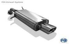  Sportauspuff Volvo V40 u. S40 135x80mm flachoval eingerollt abgeschrägt