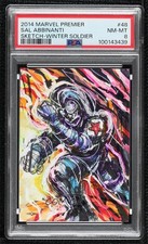 2014 Marvel Premier Character 1/1 Winter Soldier #48 PSA 8 Auto Sketch i1f