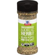 McCormick Garlic, Herb and Black Pepper Sea Salt 4.37 Ounce Pack of 1