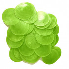 500 Green Round Capiz Shell Disks 1.5"  Two Holes