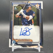 Luis Baez 2024 Bowman 1st Base Chrome Prospect Auto Houston Astros CPA-LB