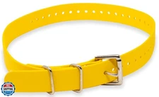 Educator Biothane Dog Collar, Waterproof, Odorproof, Metal Buckle and D Ring,