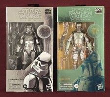 STAR WARS BOBA FETT & STORMTROOPER CARBONIZED VER. THE BLACK SERIES HASBRO