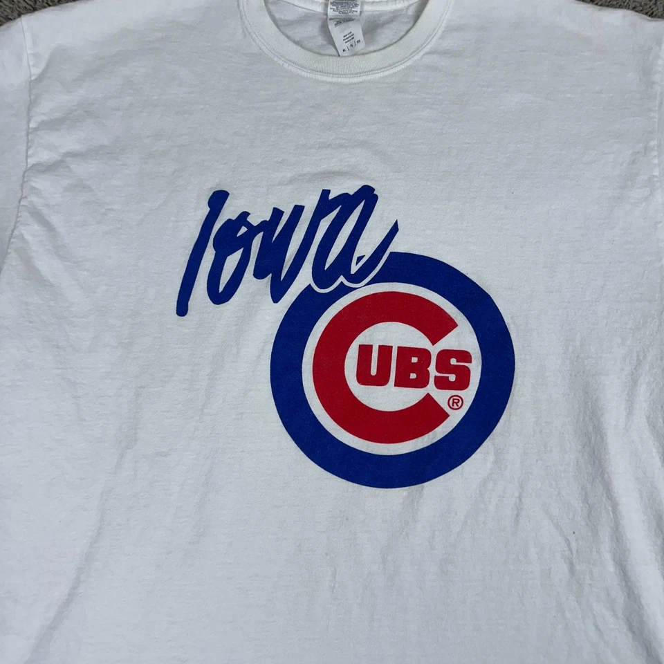 爱荷华州小熊队衬衫男式特大号白色蓝色小联盟短袖棒球 — 第 3/4 张图片
